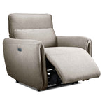 Larsen Power Reclining Sofa and Chair Set - Pearl