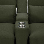 Larsen Power Reclining Sofa, Loveseat and Chair Set - Olive