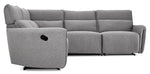 Larsen 5-Piece Reclining Sectional - Grey
