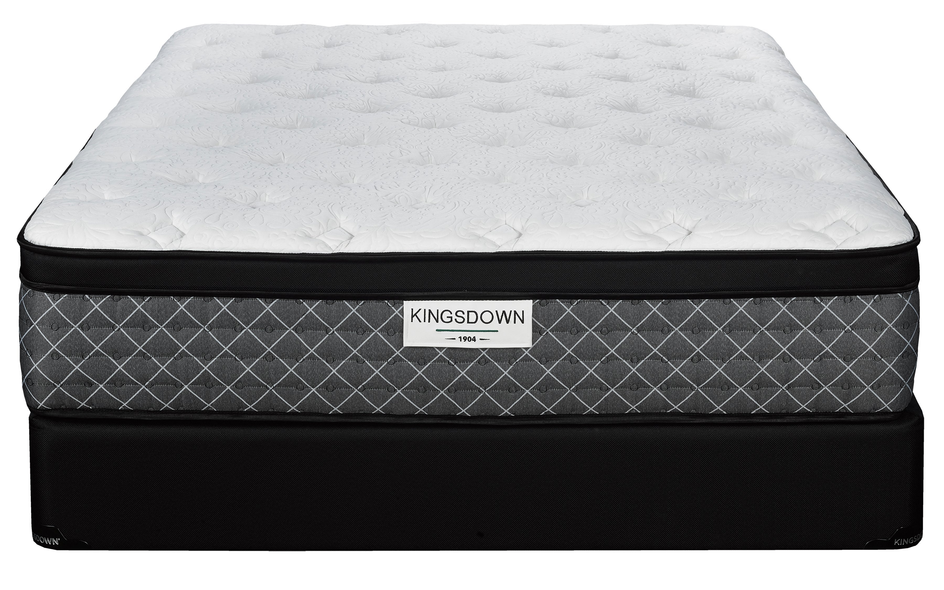 Kingsdown Foster Cushion Firm King Mattress and Split Boxspring Set