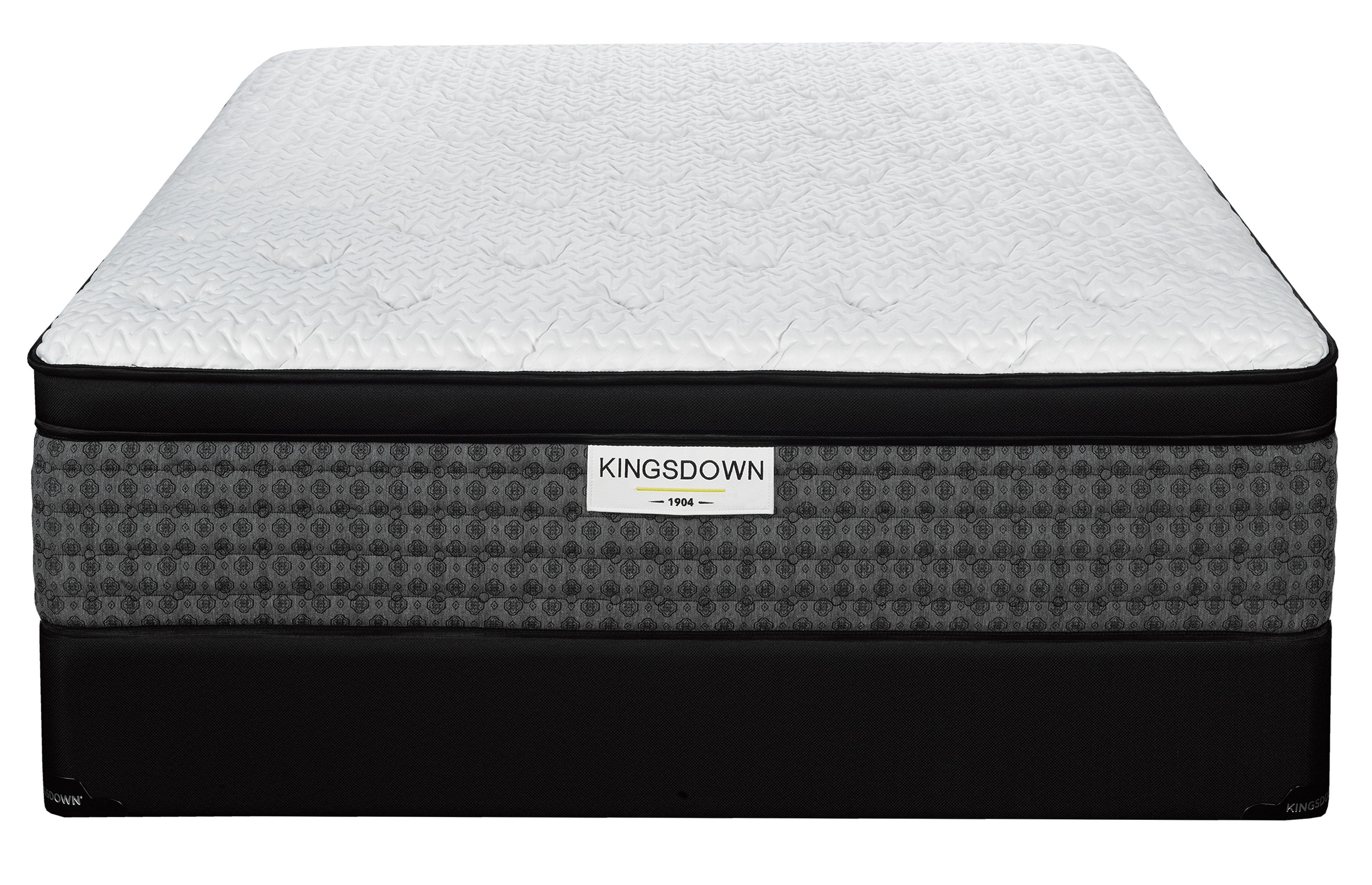 Kingsdown Issac Plush King Mattress and Split Boxspring Set