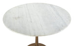 Butik Marble Round Dining Table - White/Gold