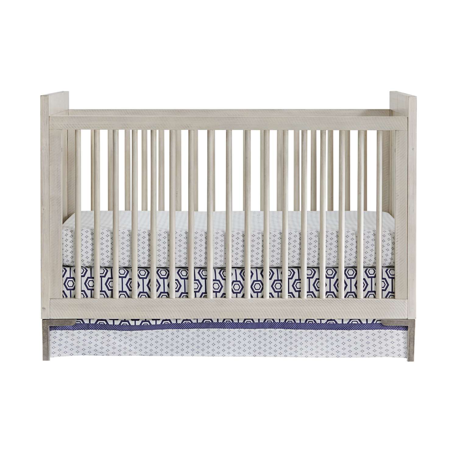 Beck Cottage Crib with Full Size Wood Rails Package - Willow