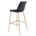 Billinton Bar Chair - Midnight Black/Gold