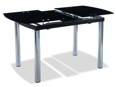 Fino Extendable Dining Table - Black, Chrome
