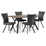 Chuck 5-Piece Dining Set - Woodgrain