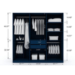 Radfeld Ample Storage Wardrobe - Midnight Blue