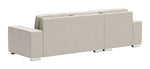 Algarve Linen Look Sectional with Reversible Chaise - Beige