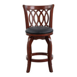 Cora Counter Height Stool - Black, Brown Cherry