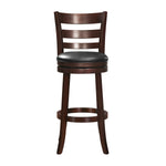 Carina Bar Height Stool - Black, Brown Cherry