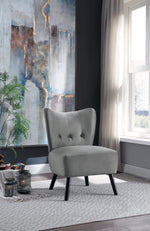 Mimi Accent Chair - Grey Velvet