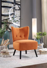 Mimi Accent Chair - Orange Velvet