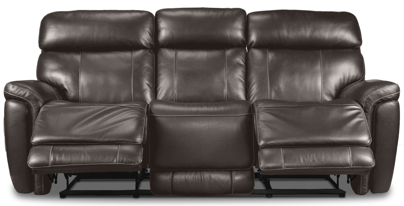 Stallion Dual Power Reclining Sofa - Dark Grey