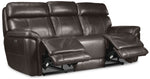Stallion Dual Power Reclining Sofa, Loveseat and Chair Set - Dark Grey