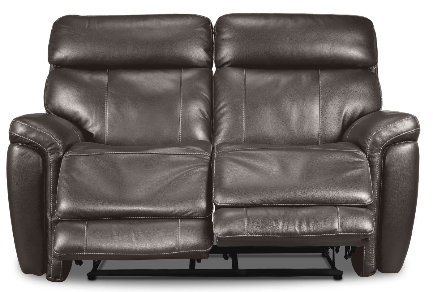 Stallion Dual Power Reclining Loveseat - Dark Grey