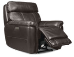 Stallion Dual Power Reclining Sofa, Loveseat and Chair Set - Dark Grey