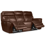 Stallion Dual Power Reclining Sofa and Chair Set - Chestnut