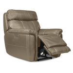 Stallion Dual Power Reclining Sofa, Loveseat and Chair Set - Pebble