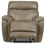 Stallion Dual Power Recliner - Pebble