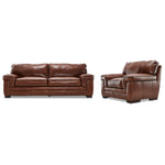 Stampede 2 Pc. Living Room Package w/ Chair - Cognac