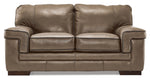 Stampede Leather Loveseat - Buff