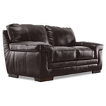 Stampede 2 Pc. Leather Living Room Package w/ Loveseat - Coffee