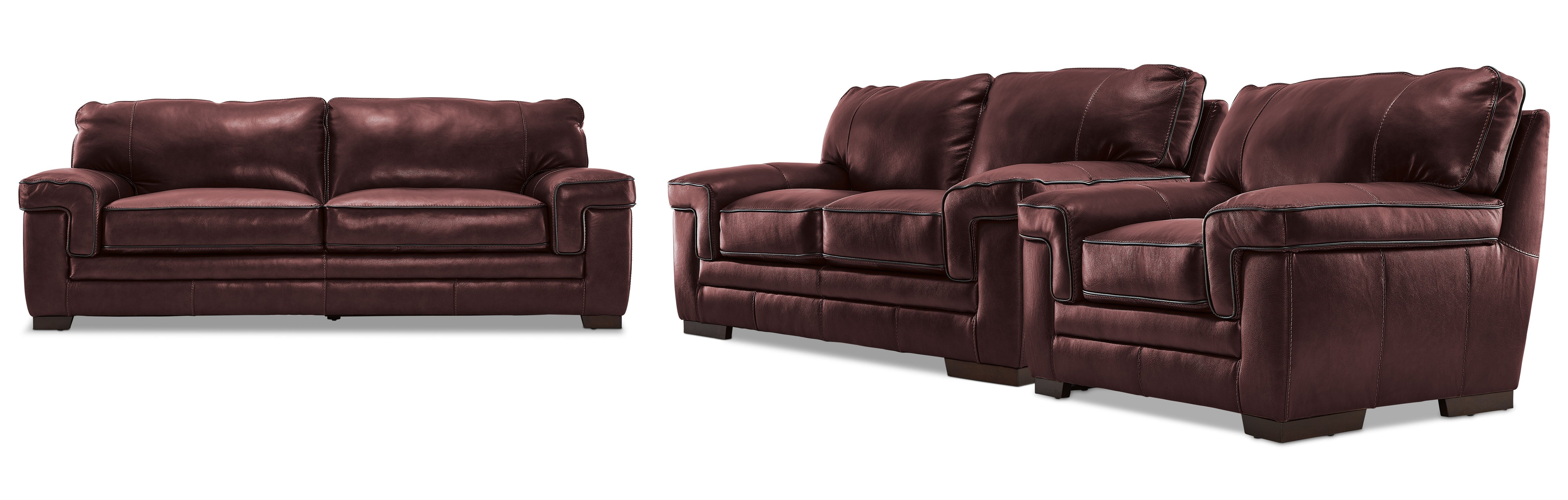 Stampede 3 Pc. Living Room Package - Salsa