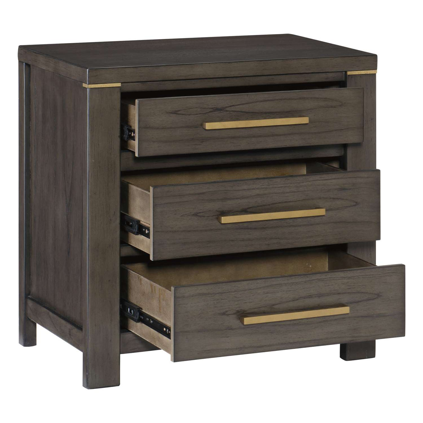 Amara Night Table - Greyish Brown