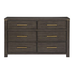 Amara 6 Drawer Dresser - Greyish Brown