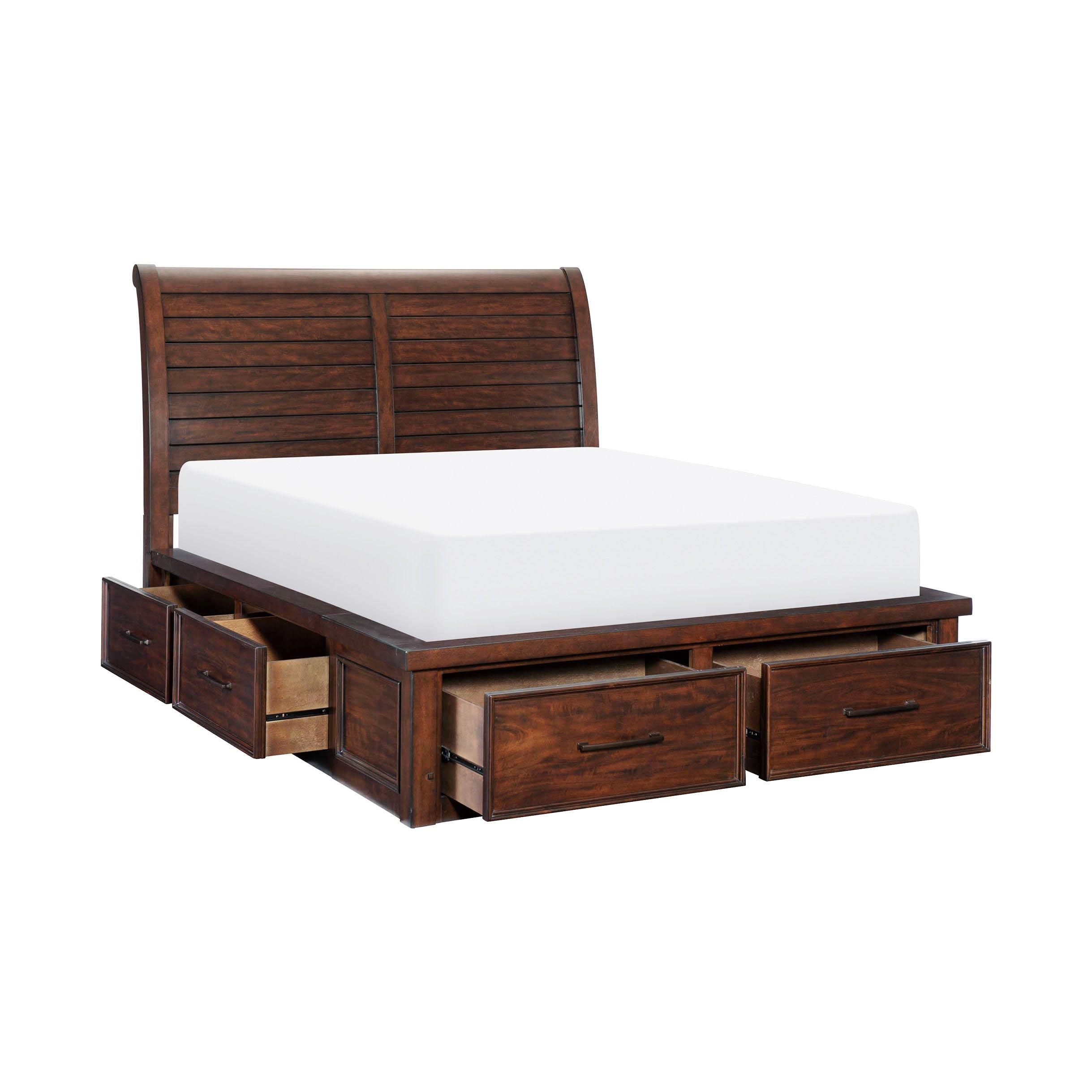 Eden 6-Piece King Storage Bedroom Package - Dark Brown