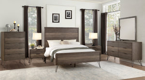 Haley 6-Piece King Bedroom Set - Grey