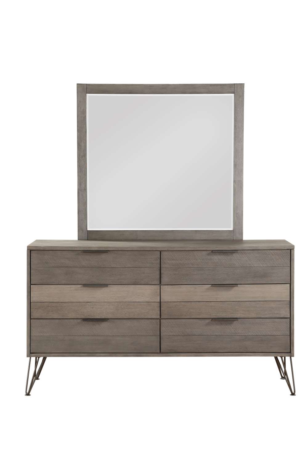 Haley 6-Piece King Bedroom Set - Grey