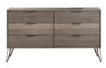 Haley 6 Drawer Dresser - Grey