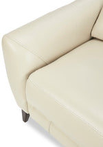 Wexner Dual Power Reclining Leather Loveseat - Colby Stone