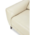 Wexner Dual Power Reclining Leather Sofa and Loveseat Set - Colby Stone