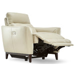 Wexner Dual Power Reclining Leather Sofa, Loveseat and Chair Set - Colby Stone