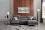 Francesca 2-Piece Power Reclining Sectional with Right-Facing Chaise - Starburst Metal