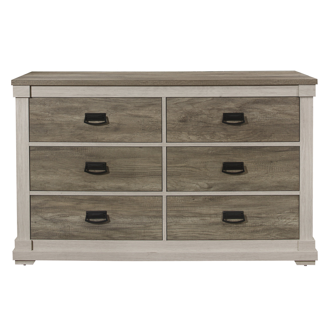 Rayne 6 Drawer Dresser - Weathered Grey