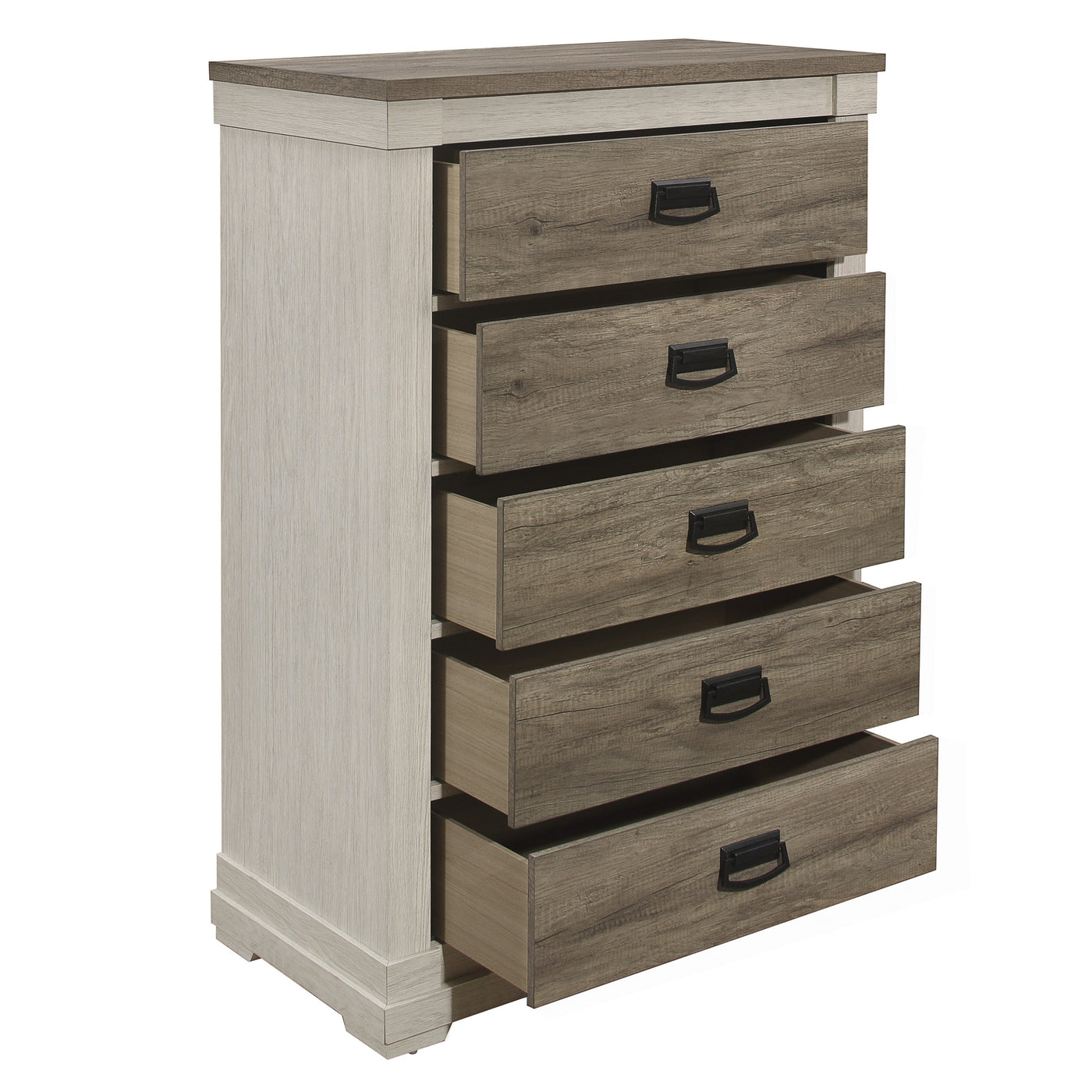 Rayne 5 Drawer Chest - Weathered Grey