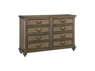 Rachelle 8 Drawer Dresser - Pecan