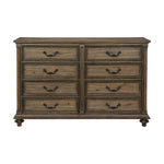 Rachelle 8 Drawer Dresser - Pecan
