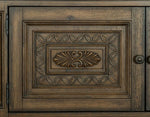 Rachelle 4 Drawer Chest with Storage Cabinet - Pecan