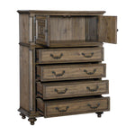 Rachelle 5-Piece Queen Bedroom Package - Pecan