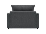 Harper Twin Sofa Bed with Memory Foam Mattress - Charcoal