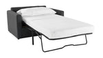 Harper Twin Sofa Bed with Memory Foam Mattress - Charcoal