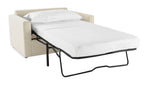 Harper Twin Sofa Bed with Memory Foam Mattress - Cream
