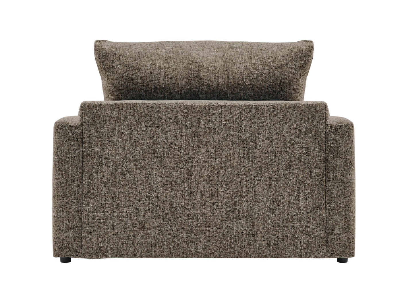 Harper Twin Sofa Bed with Memory Foam Mattress - Brown