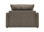 Harper Twin Sofa Bed with Memory Foam Mattress - Brown