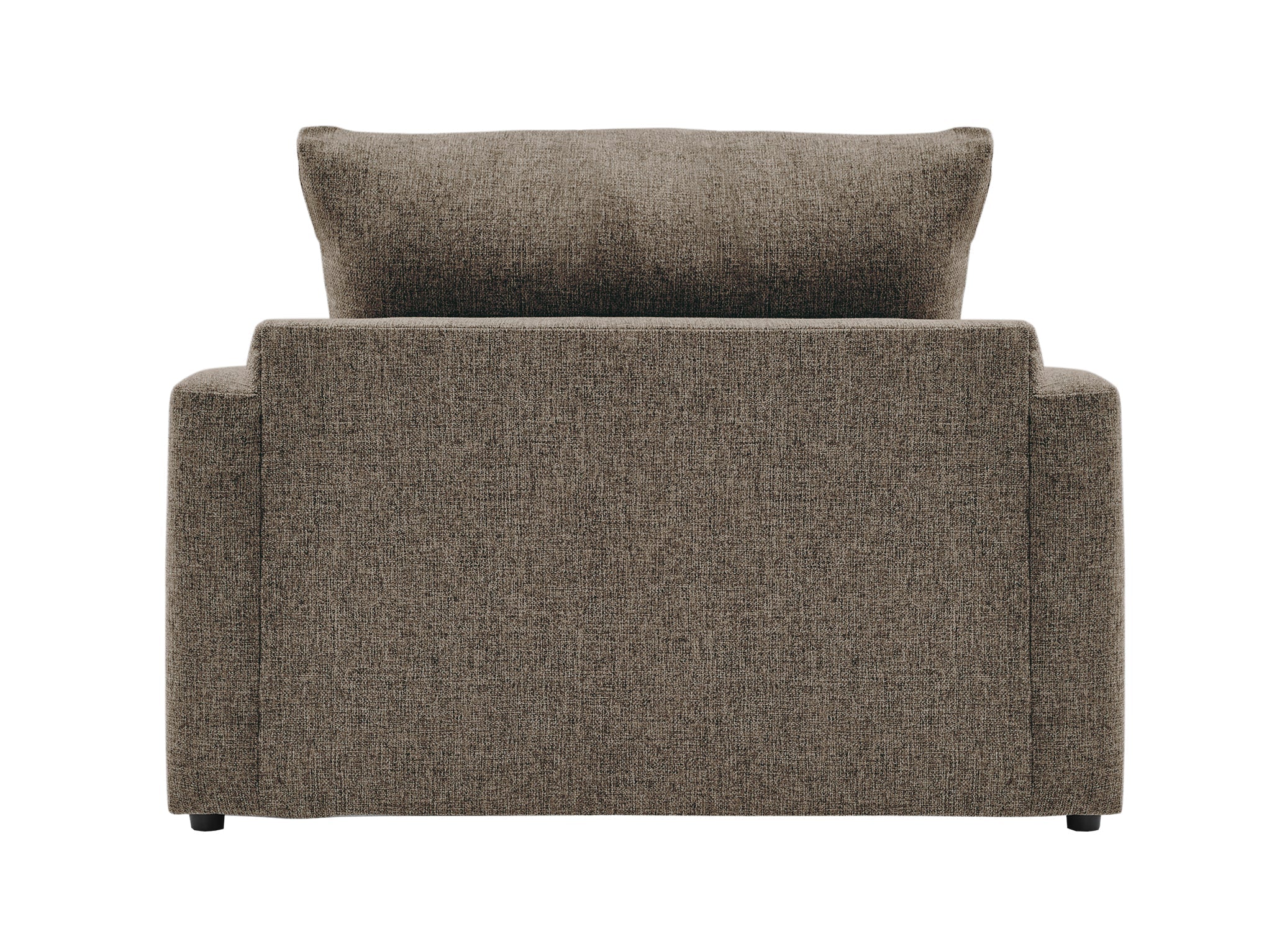 Harper Twin Sofa Bed with Memory Foam Mattress - Brown