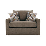 Harper Twin Sofa Bed with Memory Foam Mattress - Brown